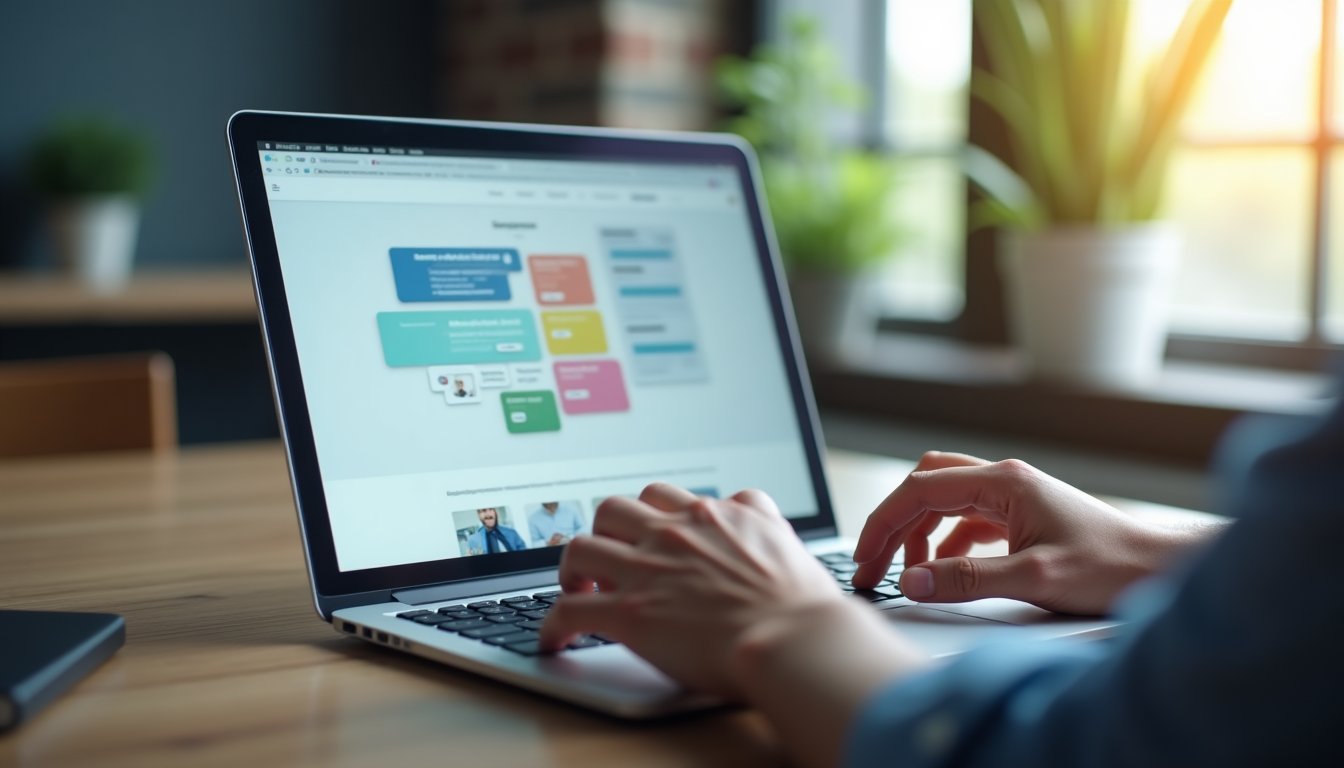 Nowoczesna strona WordPress na laptopie - WordPress czy warto w 2025